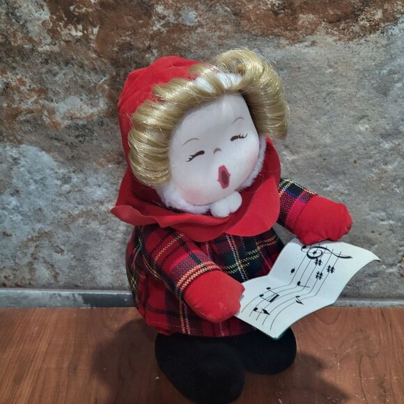 Vintage Mervyns Musical Caroler Animated Plays Jingle Bell - Picture 8 of 13